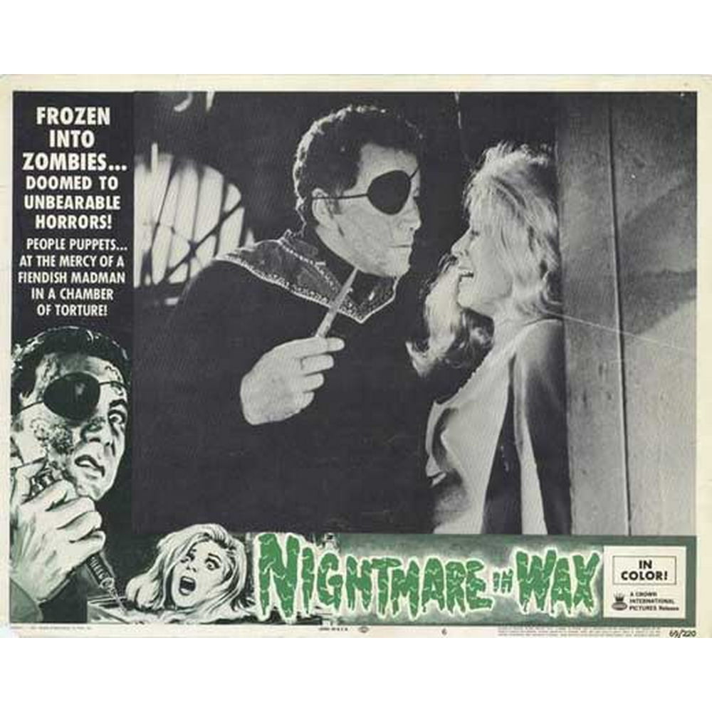 Nightmare in Wax movie POSTER (Style F) (11" x 14") (1969) Walmart