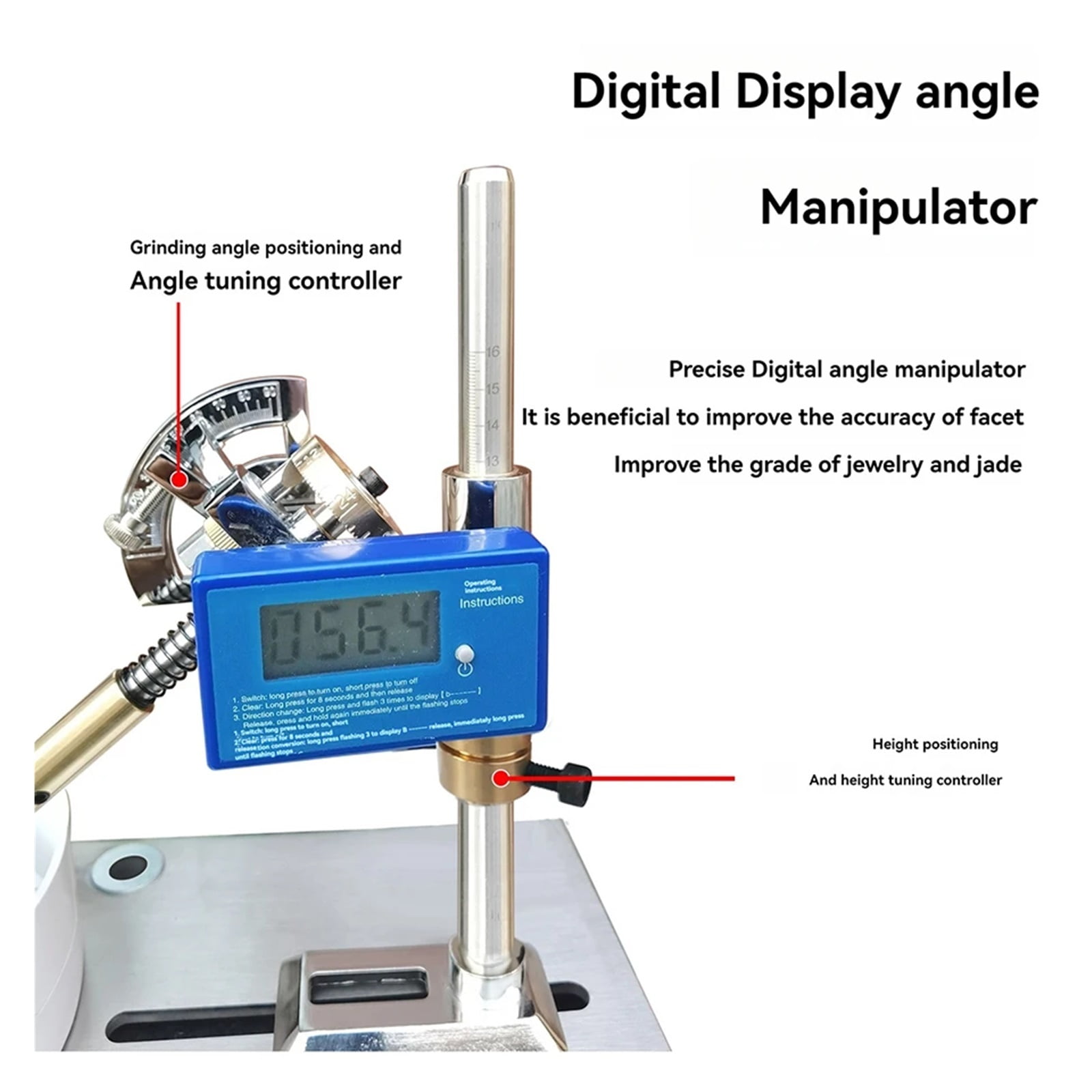Digital Display Grinding Machine, Jewelry Jade Face Ring Grinding Machine, Speed Grinding And Polishing Machine ,Powerhouse Performance
