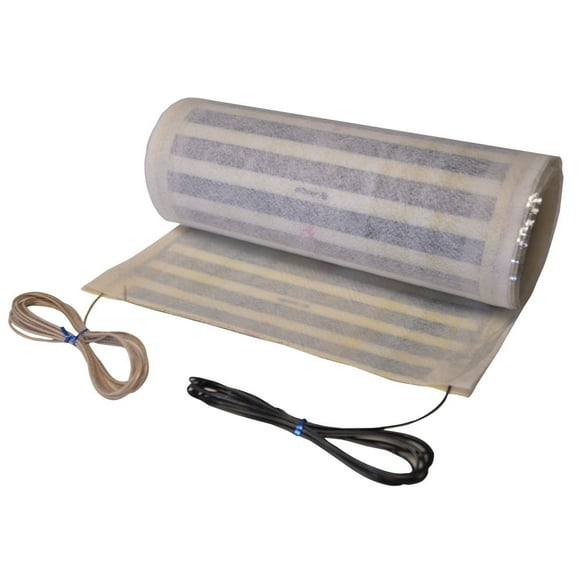 QuietWarmth QWT3X5F240 Système Électrique 240V pour Carrelage, Silencieux et Chaud avec Chauffage Uniforme, Ultra-Mince et Sans Entretien, 3 Pieds x 5 Pieds, Crème