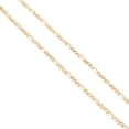 thumbnail image 3 of Cadena Collar Ametrinaa Figaro 3x1 4mm Unisex 55cm Chapa de Oro 18k MPCA0022, 3 of 5