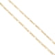 thumbnail image 3 of Cadena Collar Ametrinaa Figaro 3x1 4mm Unisex 55cm Chapa de Oro 18k MPCA0022, 3 of 5