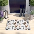 thumbnail image 2 of Chihuahua and Footprints Flannel Non Slip Door Rugs,Washable Door Mats Indoor,Decorative Door Mats,Dirt-Resistant and Absorbent Doormat for Entrance,Bedroom,Kitchen,Bathroom,31.5x17in(80x43cm), 2 of 4