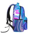 thumbnail image 3 of Disketp Swirl Blue And Purple Mochila Estampada para Hombre y Mujer – Mochila Ligera Clásica con Múltiples Bolsillos para Universidad, Trabajo y Viajes-One Size, 3 of 5