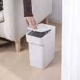 thumbnail image 6 of HEMOTON  Slim Trash Can Garbage with Lid Press Bathroom Office, 6 of 8