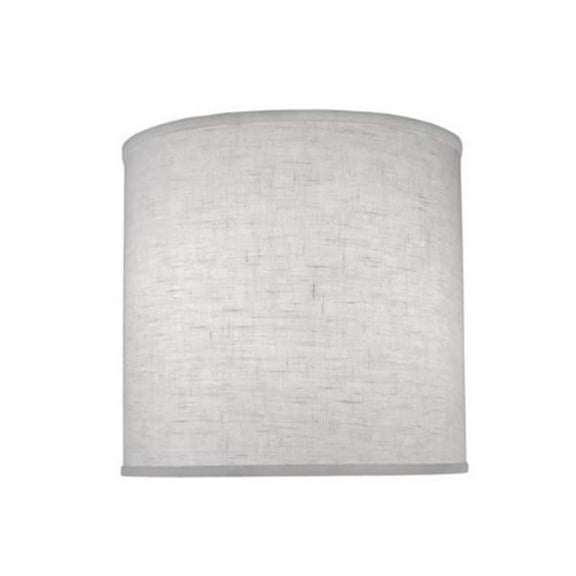 Stiffel ST164 15 x 16 x 15 in. Cream Aberdeen Hardback Deep Drum Lamp Shade with Nickel Top Ring