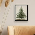thumbnail image 4 of CozyNestFinds Vintage Christmas Tree, Pine Tree Vintage Print, Holiday Decor, Rustic Winter Tree Print, Botanical Winter Art, Christmas Tree Wall Decor (11x14 inch + Black Framed), 4 of 9