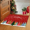 thumbnail image 6 of Merry Christmas Welcome Door Mat Welcome Floor Front Door Mats Rug Christmas Tree Decor Non Slip Doormat Home Kitchen Bathroom Indoor Outdoor Decorations 18 X 30 in, 6 of 6
