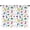 White Dinosaurs Space, variant on Blackout Kids Curtains,White Dinosaurs Trees Cacti Pattern Childrens Insulated Curtains Set Of 2,Bedroom Essentials,Toddler Room Decor 42"x54"