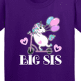 thumbnail image 4 of Inktastic Big Sis Unicorn Sister Announcement Youth T-Shirt, 4 of 5