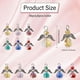 thumbnail image 2 of 36 colgantes de alas de ángel de 6 colores con aro de hierro para collares, pulseras, pendientes, llaveros, manualidades y fabricación de joyas., 2 of 7