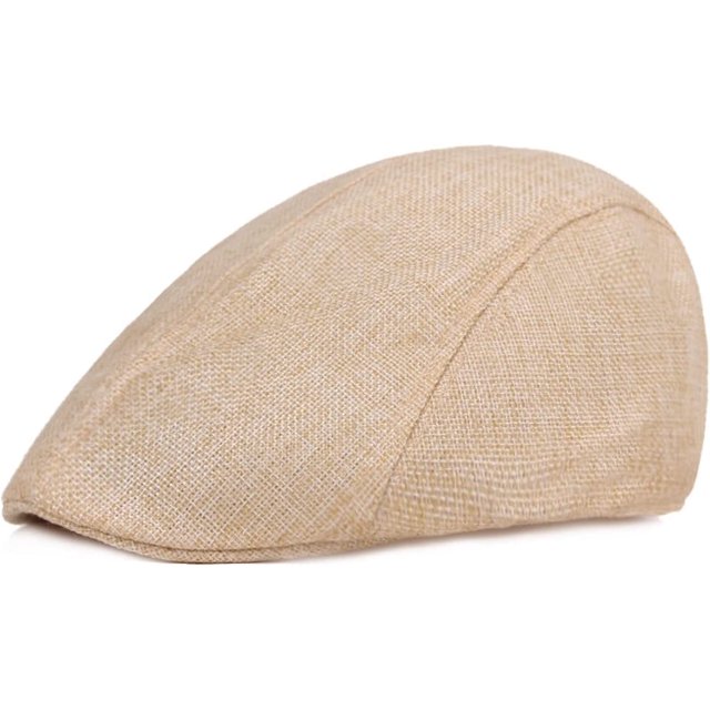 "Xishao Gorra negra de algodón y lino para hombre, estilo retro, con pico de mediana edad y ancianos, sombrero fino de verano hacia adelante" Xishao ropa