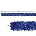 thumbnail image 2 of 6-Ply FR Metallic Festooning Garland 4" x 15' Blue - 12 Pack, 2 of 6