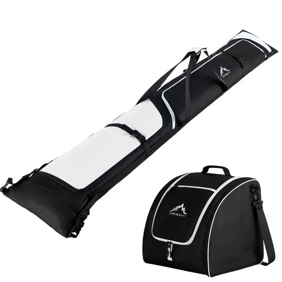 Combinación de bolsa de esquí y bolsa para botas GoHimal acolchada para viajes en avión