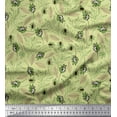 thumbnail image 1 of Soimoi Cotton Poplin Fabric Leaves & Insect Fabric Prints by Yard 56 Inch Wide, 1 of 1