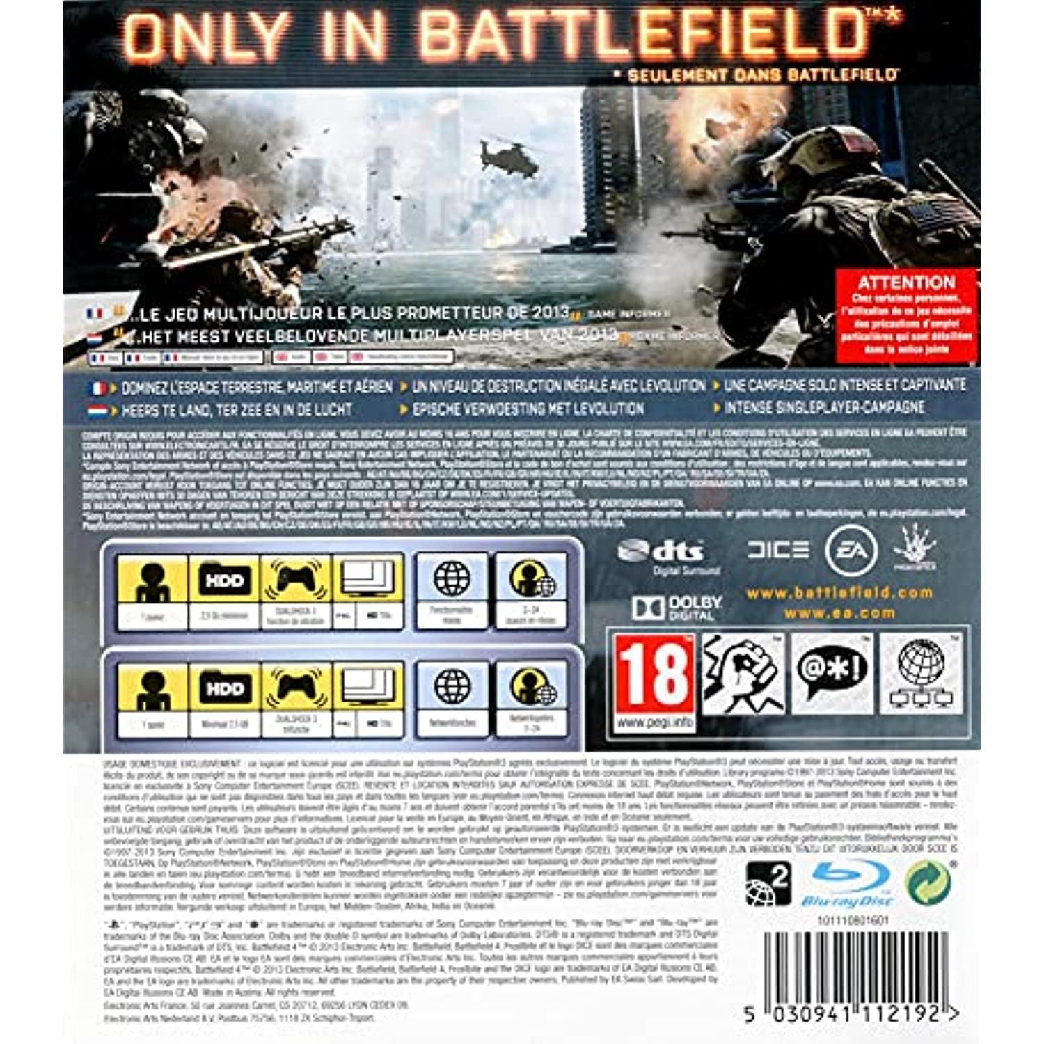 Battlefield 4 PlayStation 3 PS3 Japan Import US Seller