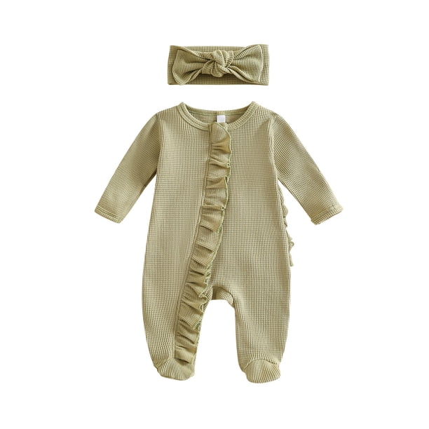 Niña Bebé Vestido de Manga Larga Cómodo Suave Transpirable Tela Otoño Invierno Sudadera para Viajes Diarios Casa Vacaciones Niña Bebé Manga Larga Romper