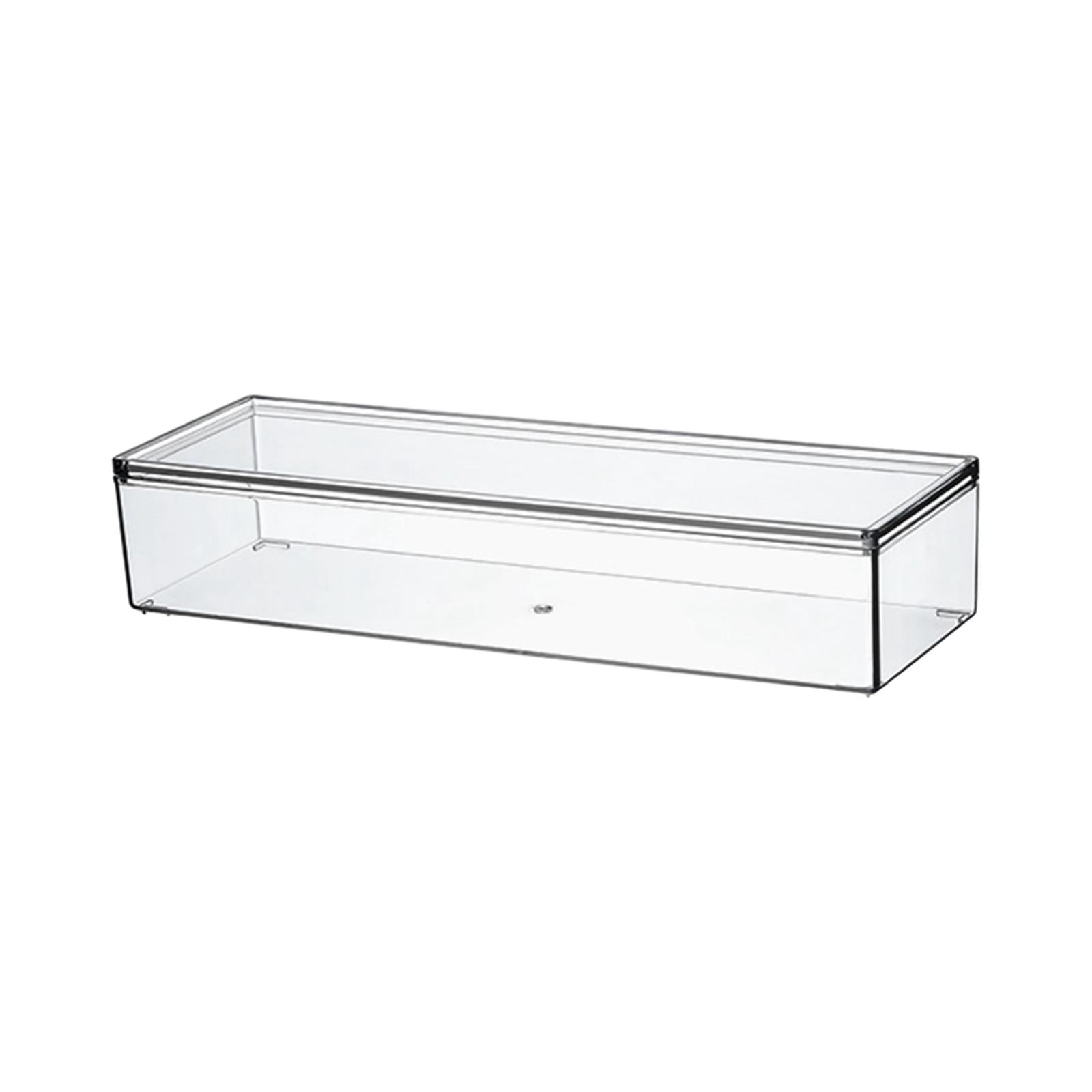 Baoblaze Fridge Organizer Food Storage Bin Clear Stackable for Forks Sundries Freezer Small