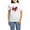 With Blue Strpe Pant, variant on CafePress - French Bulldog & Heart Women's Light Pajamas - Women's Short Sleeve Print T-Shirt and Pants Light Cotton Pajama Set