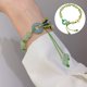 thumbnail image 3 of Pulsera de Piedra Natural, Pulsera para Mujeres, Pulsera de Jade Falso con Pendiente de Mariposa de Amor Flor de Melocotón, Lujo Pequeña, Pulsera tejida a mano de Pequeña Producción Masiva de Pequeños, 3 of 7