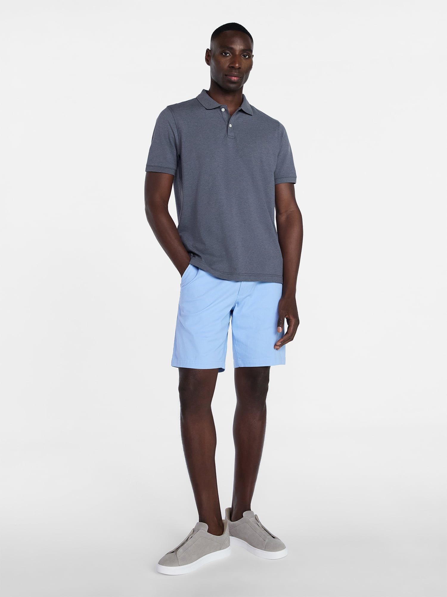 George Men's & Big Men's Modern Fit Flat Front Shorts, 5", 7", 9" Inseams, Sizes 28-54