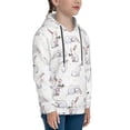 thumbnail image 3 of Sikiie Rabbit Eating Youth Hoodie Sweatshirt Pullover Hooded Classic Casual Essentials Hoodiefor Boys Girls Kids -Small, 3 of 6