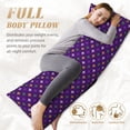 thumbnail image 5 of Easygdp Purple Mardi Gras Long Body Pillowcase - Super Soft Microfiber Body Pillow Case - Envelope Closure, Cool, Anti-Fading- 20x54 in, 5 of 8