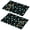 Alien Head and UFO Deep Black Pattern, variant on Alien Head and UFO Deep Black Pattern PVC Woven Placemats Set Of 2, Bar Counter Pads Non-slip Gift Ideas for Housewarming Holiday Gifts,12" X 18"