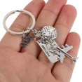 thumbnail image 7 of LABSERRON 2Pcs Airplane Keychain Zinc Alloy Travel Theme Accessories for Travel Enthusiasts 11.8X3.9X0.4In, 7 of 7
