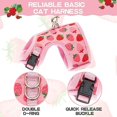 thumbnail image 3 of (2 Pices Rose Fraise) Harnais Pour Chat Avec Laisse - Harnais En Maille Rglable Lgant Pour Chatons, Chiots Et Petits Animaux, 3 of 5