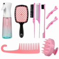 thumbnail image 1 of Highlight Comb Set Combs for Hair Stylist Premium Hair Spray Bottle Continuous Mist, 1 of 4