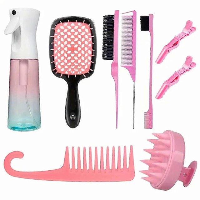 Highlight Comb Set Combs for Hair Stylist Premium Hair Spray Bottle Continuous Mist