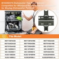 thumbnail image 3 of TAPDRA W10350375 Dishwasher Rack Adjuster Kit Polymer Grey for Whirlpool Kenmore Dishwasher Accessory, 3 of 7