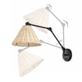 thumbnail image 5 of SAFAVIEH Solado LED Natural Metal Wall Sconce with Natural Shade, Set of 2, 5 of 9