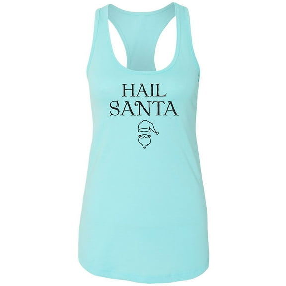 Hail Santa Racerback Tank