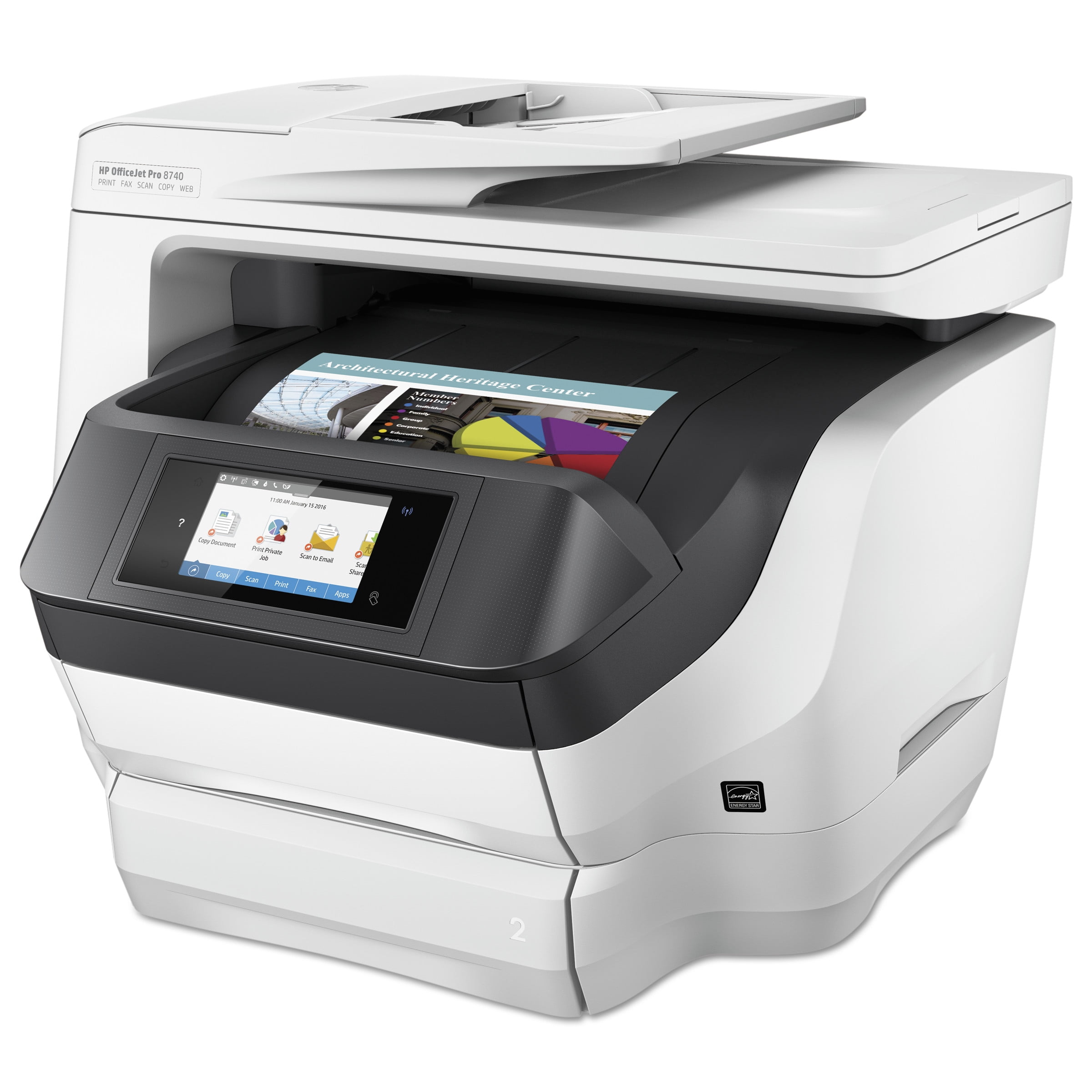 HP OfficeJet Pro 8740 All-in-One Printer, Copy Fax Print Scan by HP