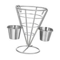 thumbnail image 3 of Soporte para papas fritas estilo occidental, cesta portátil para pollo y papas fritas, cesta de hierro para refrigerios, para mesa de restaurante y Copa doble, 3 of 8