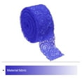 thumbnail image 3 of Unique Bargains Lace Trim 10 Yards 1.6 Inch Flower Elastic Lace Ribbons for Package Decoration Wedding Headbands Dark Blue, 3 of 5
