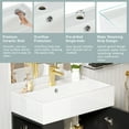 thumbnail image 5 of 21.6" Black Bathroom vanity, Combo Cabinet, Bathroom Storage Cabinet, Single Ceramic Sink, Left side storage, 5 of 9