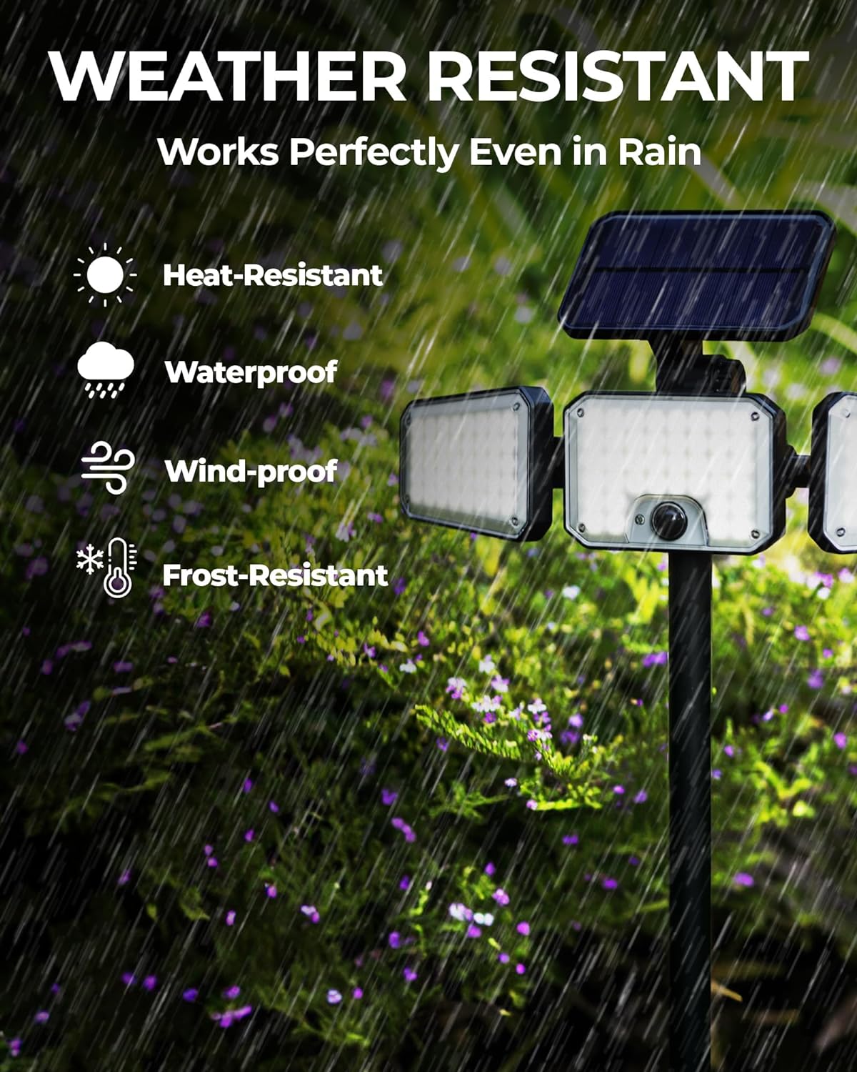 Bell + Howell Bionic Solar Flood Light, 500 Lumens, Motion Sensor photo 4