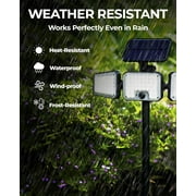 Bell+Howell Bionic Flood Light AS SEEN ON TV, 500 Lumen Deluxe Version Bionic Floodlight, LED Solar Flood Lights Outdoor Motion Sensor Waterproof Solar Security Lights with 360° 3 Panel Design