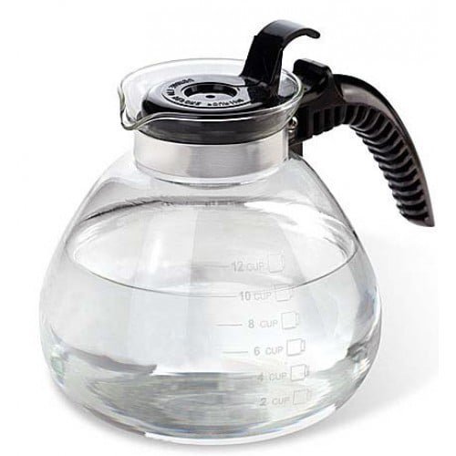 7756 Stove Top Glass Whistling Kettle 12 Cups (case pack 12 pcs