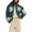 Blue, variant on Womens Floral Print Sherpa Fleece Cropped Jackets Winter Warm Zipper Coat Baggy Long Sleeve Outwear with Pockets