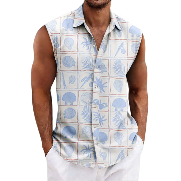 LWavelet Men's Hawaiian Shirt Short Sleeve Tropical Button Down Casual Summer Beach Vacation Shirts Hot Pink L