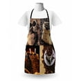 thumbnail image 3 of Coffee Apron, Rustic Collage of Images Showing Different Kinds of Roasted Grains, Unisex Kitchen Bib with Adjustable Neck for Cooking Gardening, Adult Size, Dark Sand Brown Brown, by Ambesonne, 3 of 4