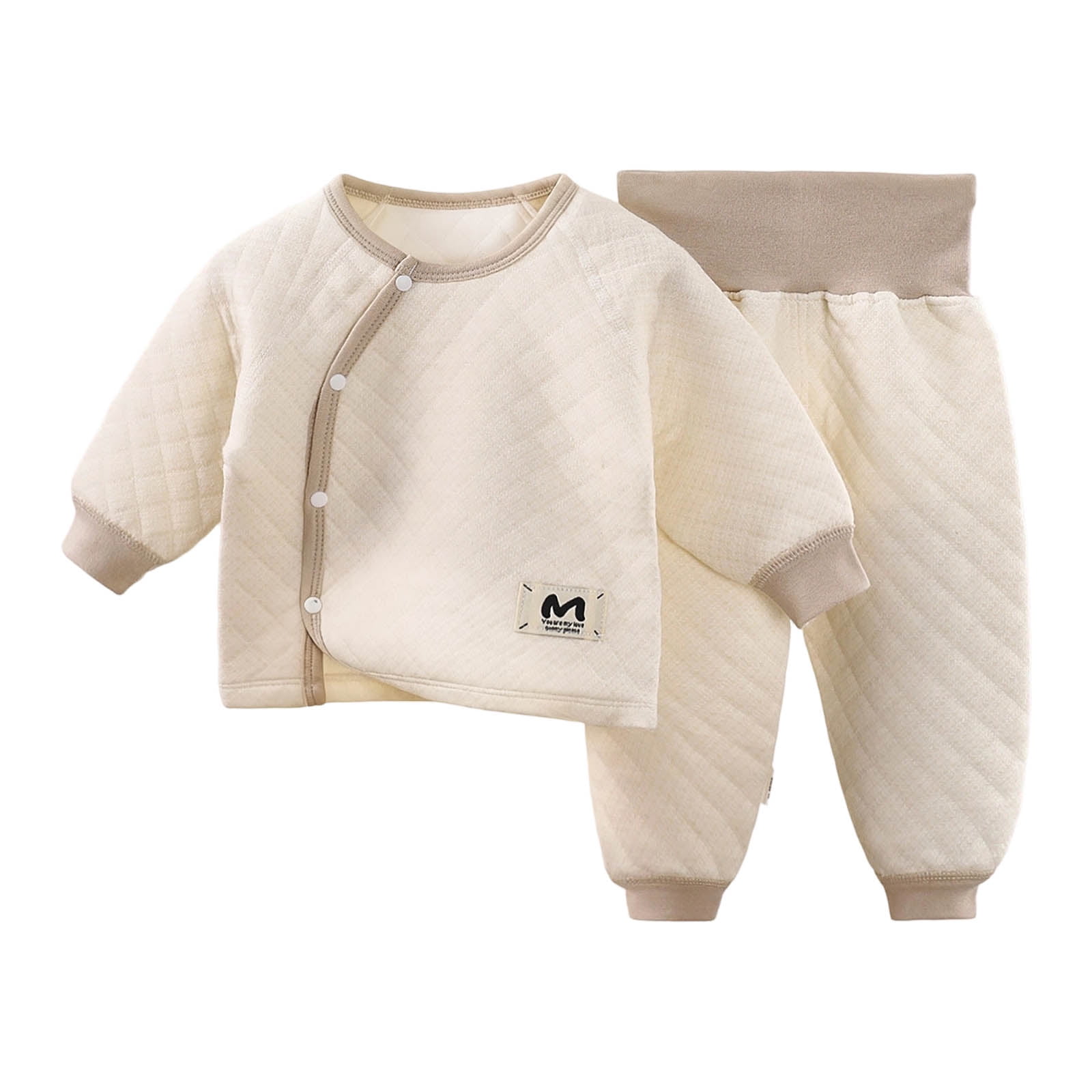 Toddler Boys Clothes Little Kid Girls Long Sleeve Shirt and Elastic Waist Pants 2PCS Set Comfy Baby Kids Two Piece Outfits