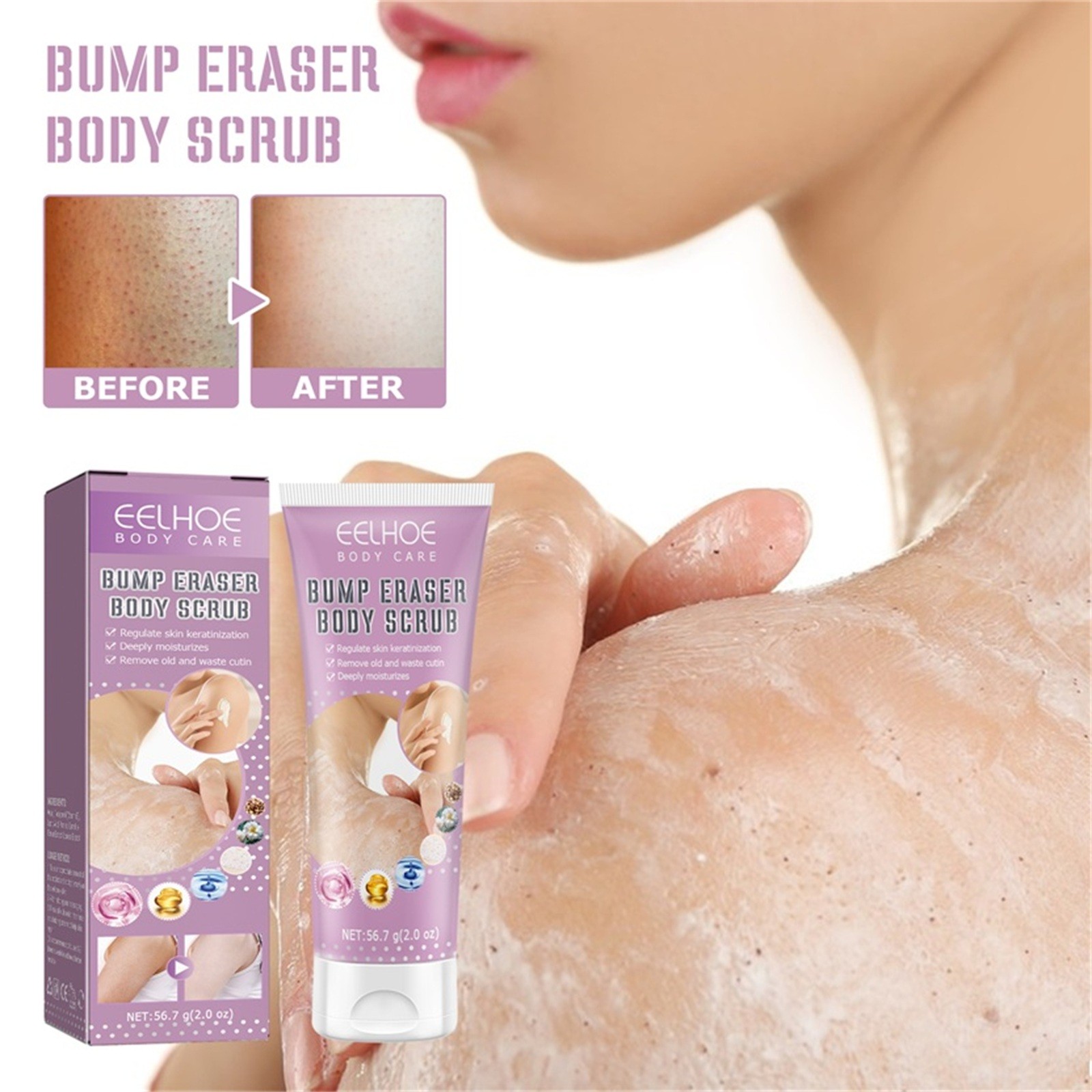 YiFudd Rough Body Scrub For Moisturizing, Exfoliating And Smoothing