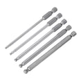 thumbnail image 3 of Uxcell 5Pcs Ball End Hex Screwdriver Bit Set 4" Length Magnetic Hexagon Drill Bits, 3 of 6