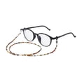 thumbnail image 2 of Unique Bargains 1 Pc Eyeglass Chain Glasses Chain Beaded Pattern 70cm L Tortoiseshell, 2 of 5