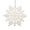 White, variant on SpencerToys Blue Glitter Snowflake Plastic Christmas Decorative Accent Ornaments, 24 Count (4")