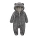 thumbnail image 1 of Body De Bebé Canastilla Onesies Para Niños Recién Nacidos Invierno Niñas Niños Ropa Cálida Orejas Lindas Dibujos Animados Cremallera Con Capucha Mamelucos Gris Oscuro Odeerbi  LM103-3260, 1 of 9